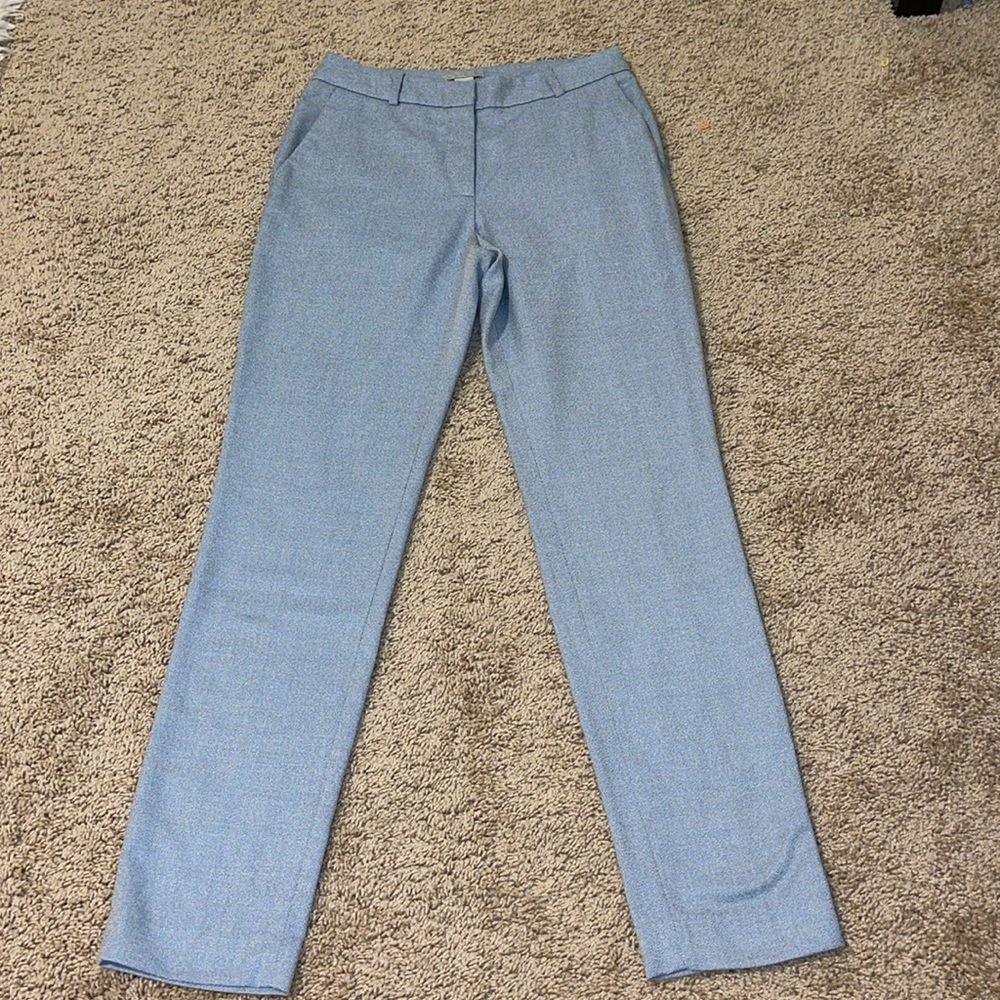 Classic Light Blue Women's Straight-Leg Pants